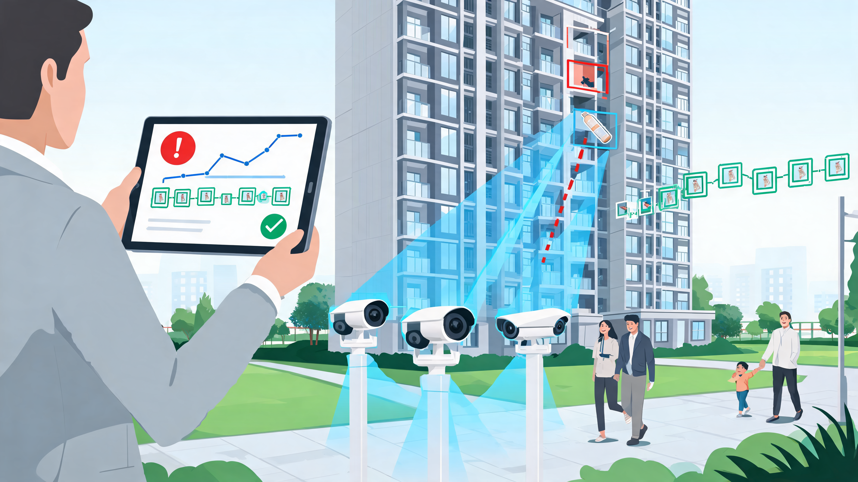 高空抛物砸伤人整栋楼和物业都要赔?2026住云智慧AI天眼防范方案详解