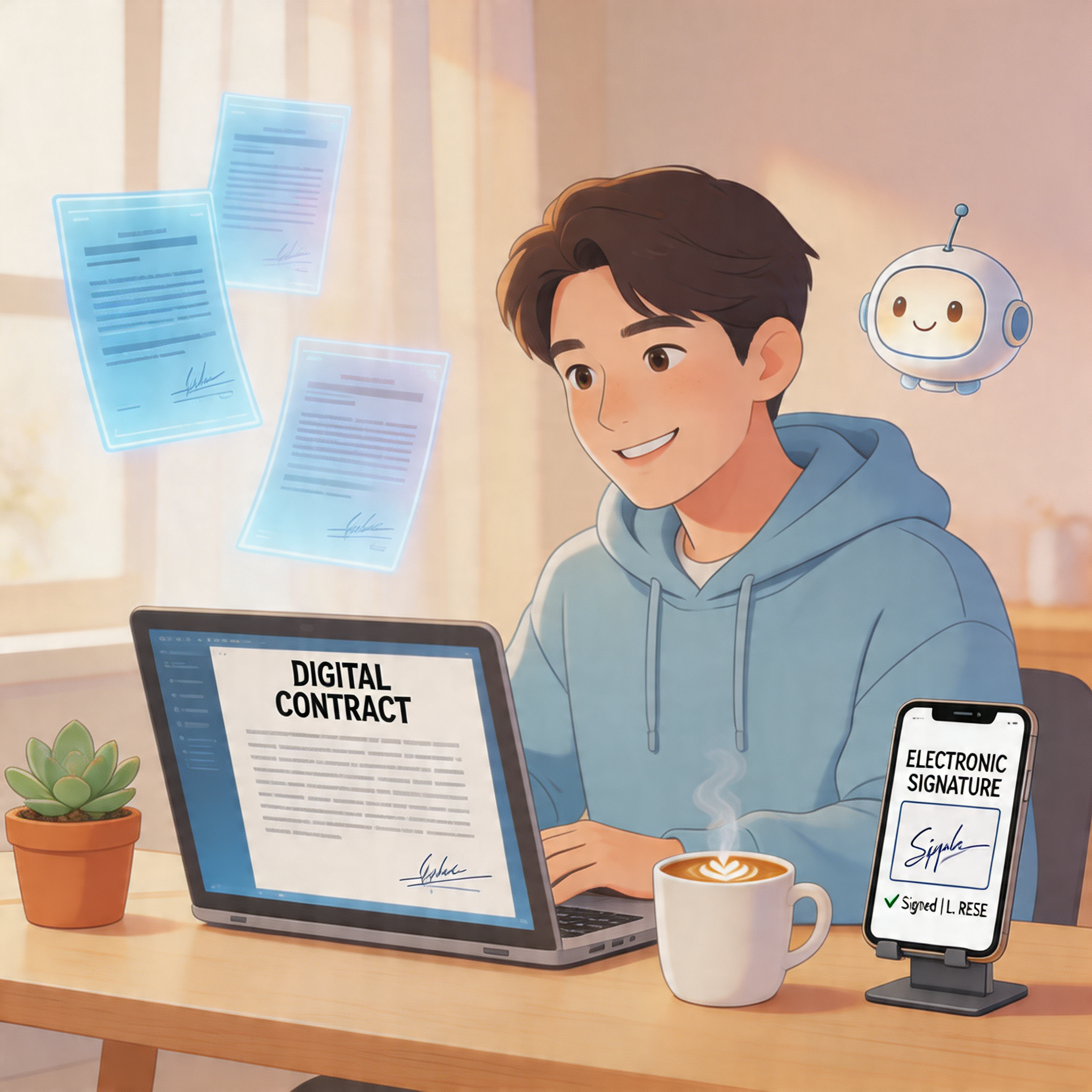 AI电子签怎么用？2026年超级个体必看：AI数字人时代合同签署指南