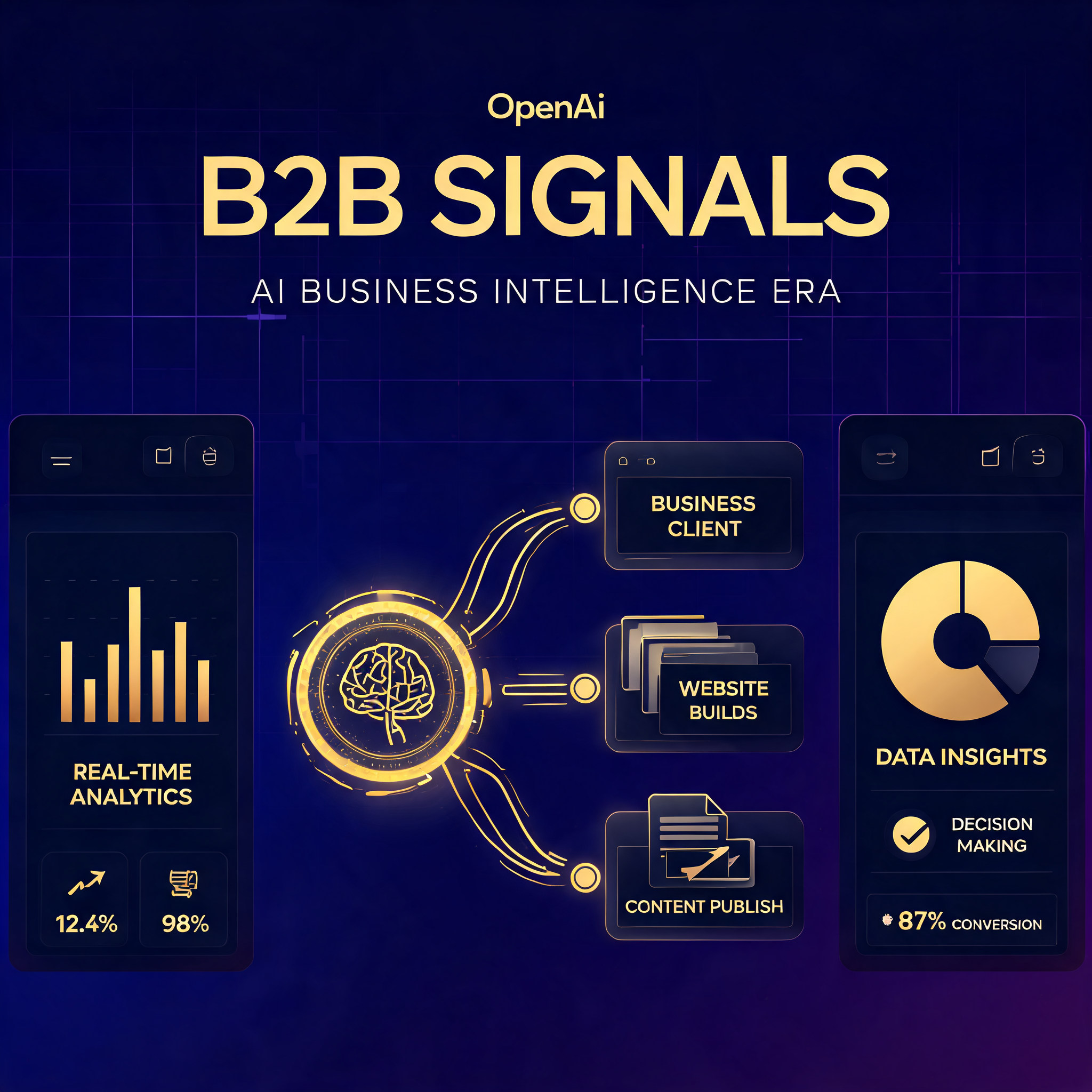 OpenAI推出B2B Signals：AI建站+自动发布抢占AI商业智能流量新高地