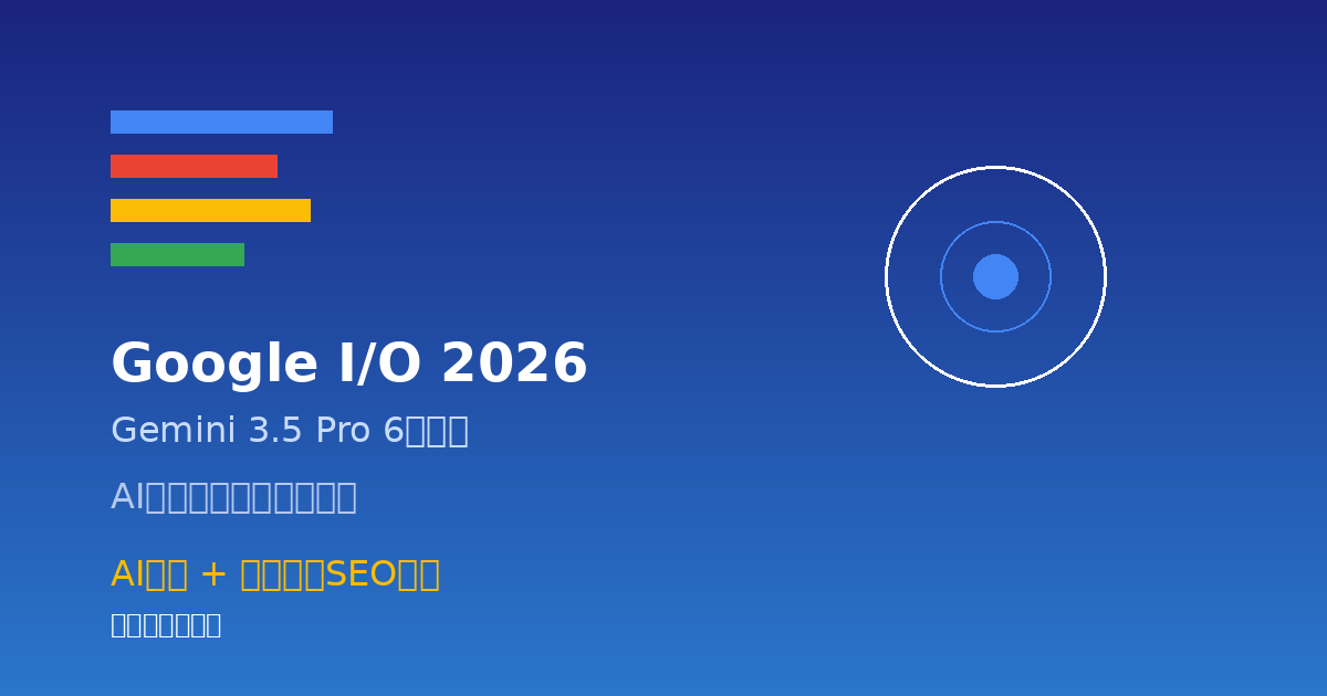 谷歌I/O2026大会宣布Gemini3.5Pro将于6月发布：AI建站+自动发布抢占AI大模型赛道流量新机遇